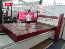 TM2480M great air pressure vacuum membrane press machine for PVC Paint-Free Door & glazed glass door laminator